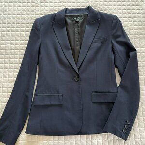 Theory Blazer Classic Navy 1 Button Size 6